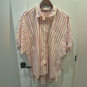 Pilcro Women’s Striped Oversized Tunic Top